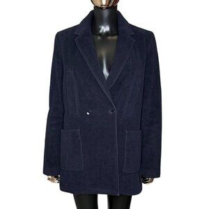 KULE by Nikki Kule Navy Wool Oversized Double-Breasted Coat- Size 6